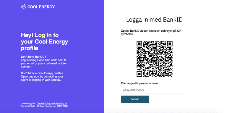 Swedish BankID sample